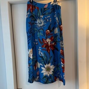 FARM Rio Blue Floral Skirt